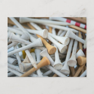 Golftees Vykort