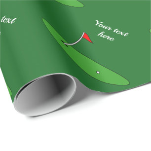 Golftema pappert för födelsedag och jul presentpapper