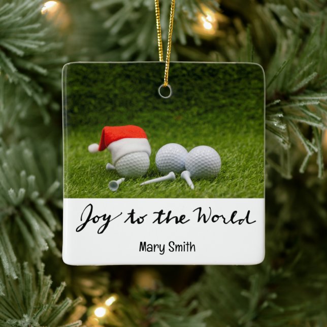 Golftemajulklappar till Golfer Julgransprydnad Keramik (Träd)