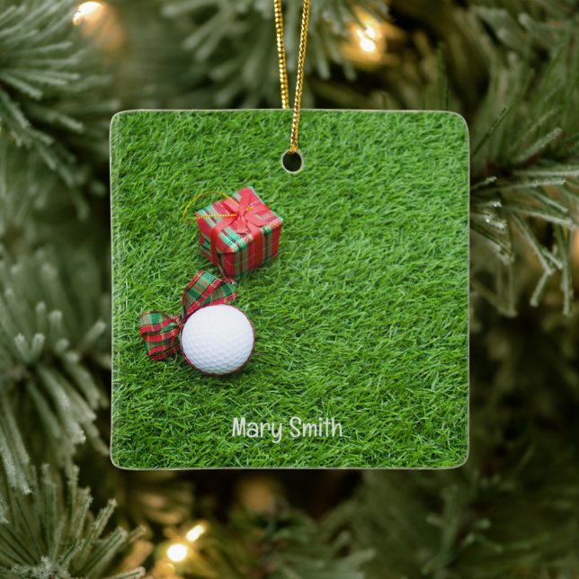 Golftemajulklappar till Golfer Julgransprydnad Keramik (Träd)