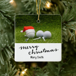 Golftemajulklappar till Golfer Julgransprydnad Keramik