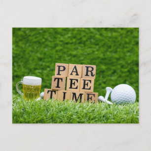 Golfteman för Låt oss av golfer party Vykort