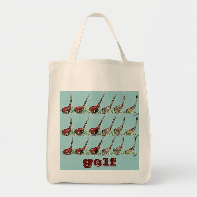 Golftote. Tygkasse (Framsidan)