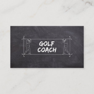 Golftränare Lärare Lektioner Instruktör Instruktio Visitkort