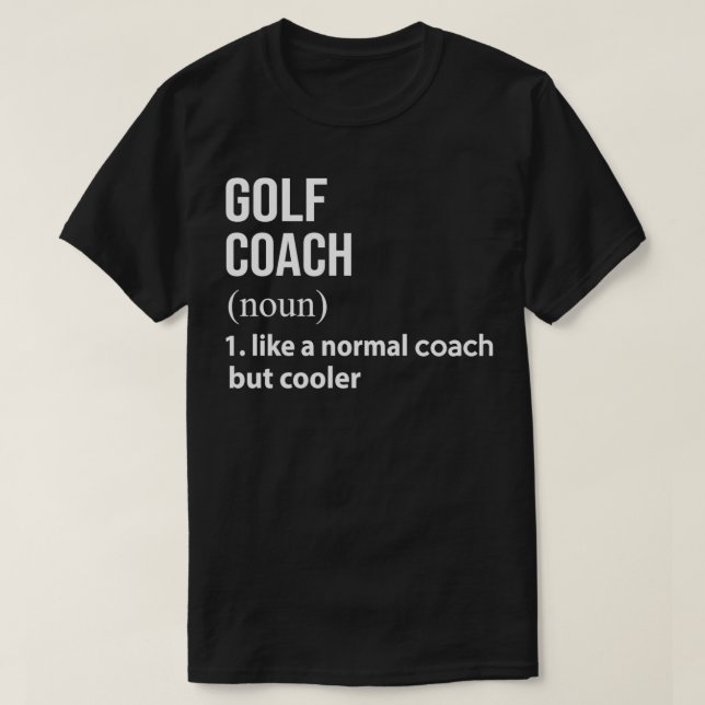 Golftränare som en normal buss men kylare t shirt (Design framsida)