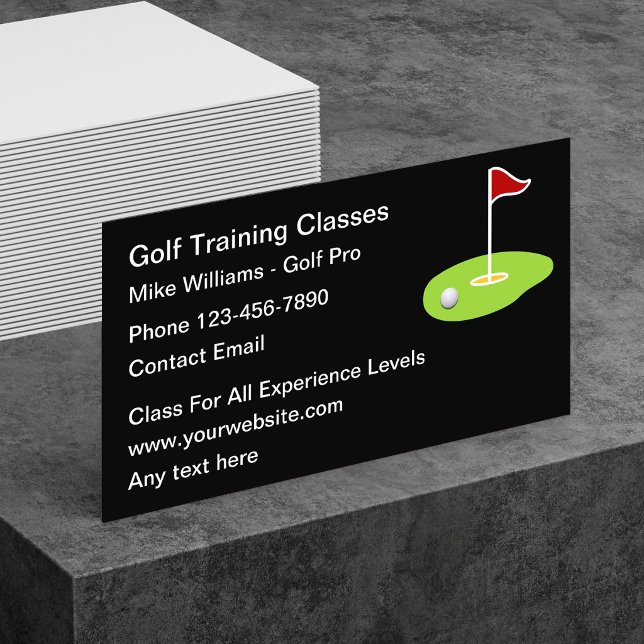 Golfträning Nya Moderna Affärskort Visitkort (Skapare uppladdad)