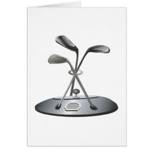 Golftrofé Hälsningskort