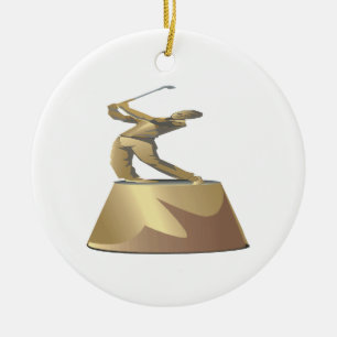 Golftrofé Julgransprydnad Keramik