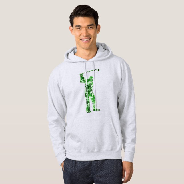 Golftröjor Hoodie (Hel framsida)