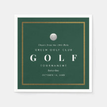Golfturnering 19:e hålet Cocktailserviett