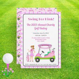 Golfturnering för Rosa Bröstcancermedvetenhet Inbjudningar