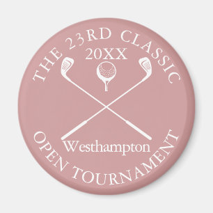 Golfturnering Klassisk händelse dammig rosa rosa Magnet