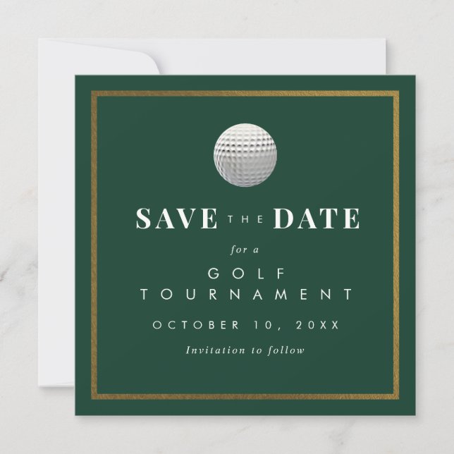 Golfturnering Spara datum-kort Inbjudningar (Framsida)