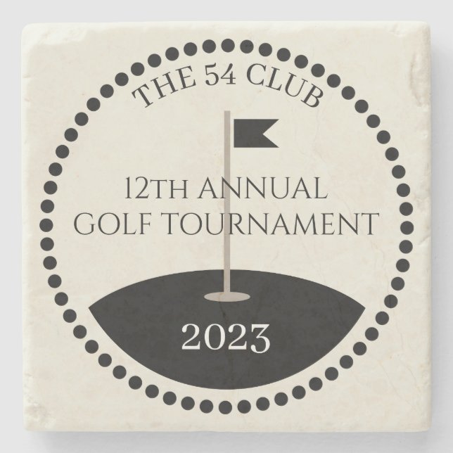 Golfturneringens klubbnamn stenunderlägg (Framsidan)