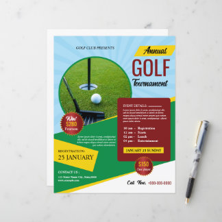 Golfturneringsfolder Mall