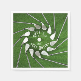 Golfutflykt Papper Pappersservett