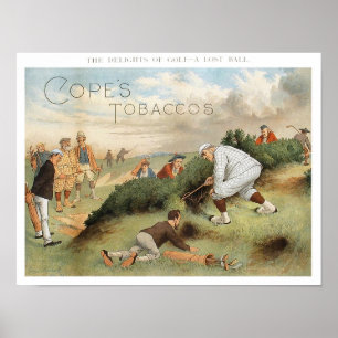 Golfutopriset - Vintagens golfutskrift Poster