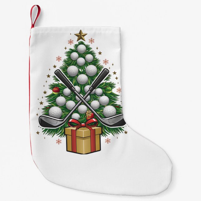 Golfutrustning Julgran Jul Golf Liten Julstrumpa (Framsidan)