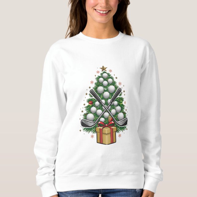 Golfutrustning Julgran Jul Golf T Shirt (Framsida)