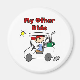 Golfvagn annan ritt magnet