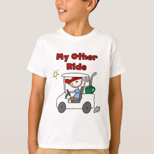 Golfvagn annan rittTshirts och gåvor Tee