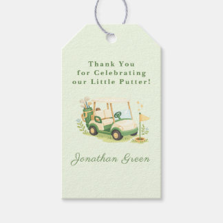 Golfvagn Little Putter Baby Shower Presentetikett