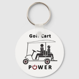 Golfvagnen driver nyckelring