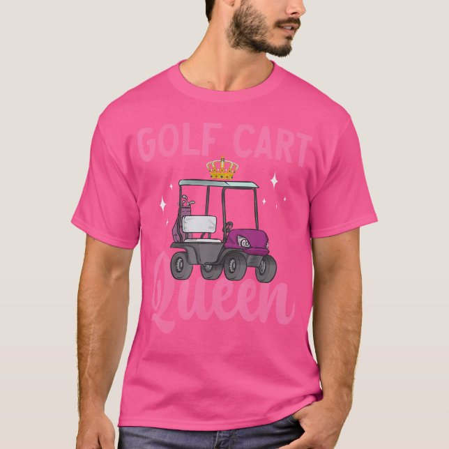Golfvagnsdrottning Golfande Golfare Golfvagn T Shirt (Framsida)