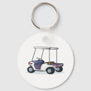 golfvagnsgrafik nyckelring