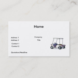 golfvagnsgrafik visitkort