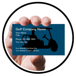 Golfvagnstema Modern Visitkort