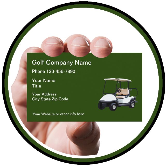Golfvagnstema Visitkort (Skapare uppladdad)