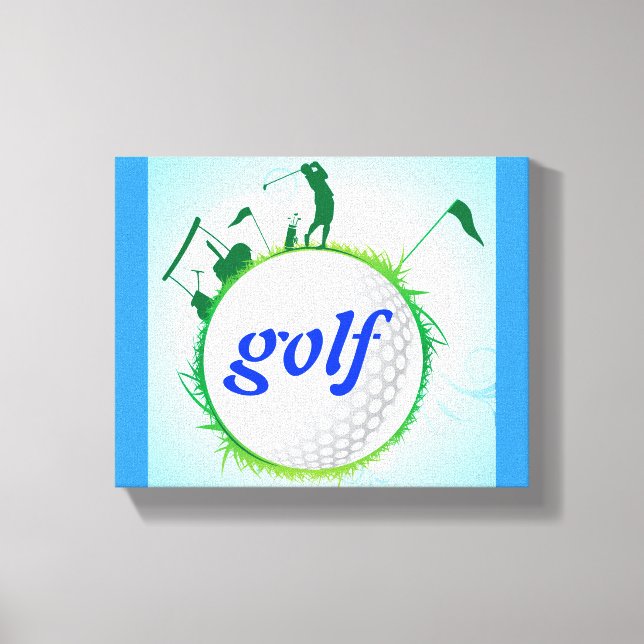 Golfvärlden. Canvastryck (Framsida)