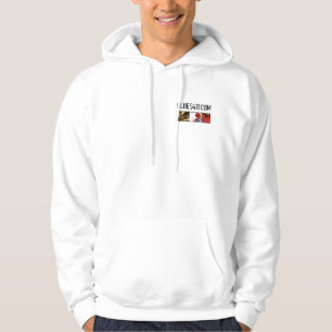 Golfvindtygsjacka för slogan Blues411 Sweatshirt Med Luva
