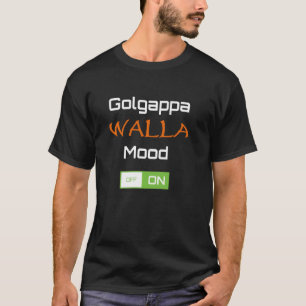 GOLGGAPA walla humör på den roliga indiska Punjabi T Shirt