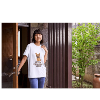 Golia Frenchie Vibes – Trendig fransk bulldogg-min T Shirt