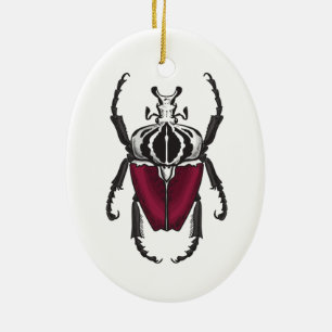 Goliat beetle julgransprydnad keramik