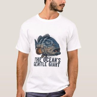 Goliath Grouper fishing print design for tshirt T Shirt