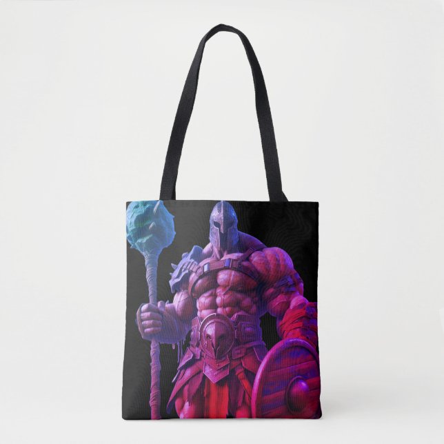 Goliath With a Spiked Club on a Reusable Tote Bag Tygkasse (Framsida)
