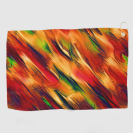 Golik nedfläckad från rött till orange, lite grönt