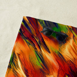 Golik nedfläckad från rött till orange, lite grönt