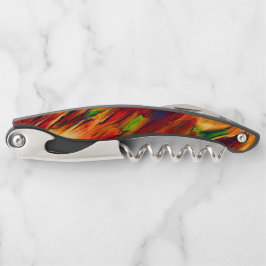 Golik nedfläckad från rött till orange, lite grönt