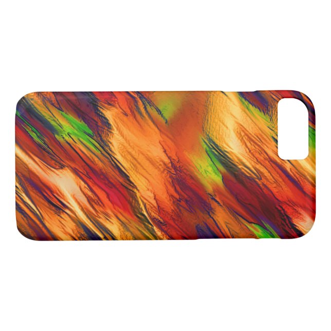 Golik nedfläckad från rött till orange, lite grönt Case-Mate iPhone skal (Baksida (horisontal))