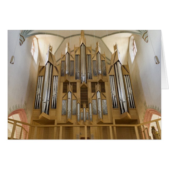 Goll orgel, Memmingen Hälsningskort (Framsidan Horizontal)
