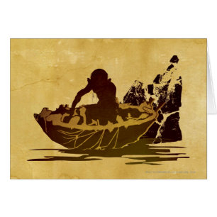 GOLLUM™ i en raft Hälsningskort