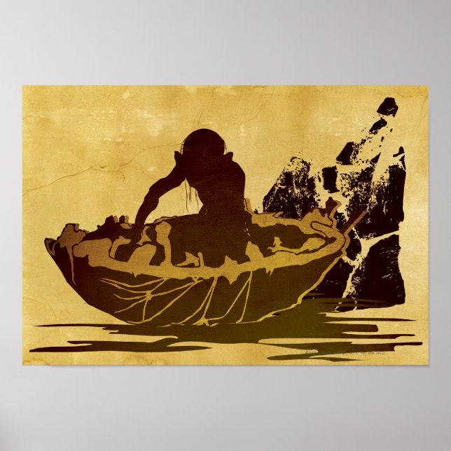 GOLLUM™ i en raft Poster (Framsidan)