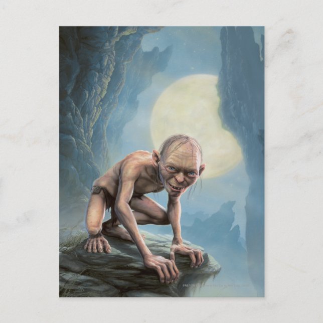 GOLLUM™ med Måne Vykort (Framsida)