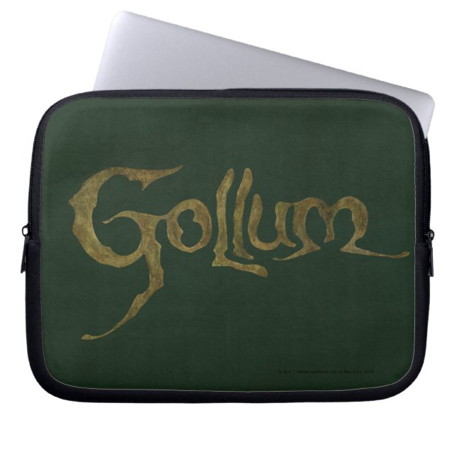 GOLLUM™ Namn - Texturerad Laptop Fodral (Framsidan)