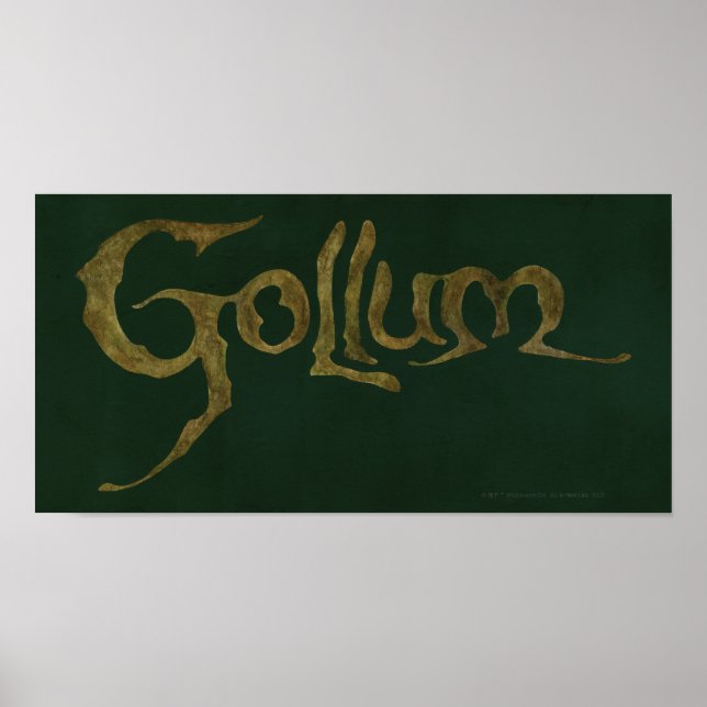 GOLLUM™ Namn - Texturerad Poster (Framsidan)