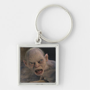 GOLLUM™ stäng upp Fyrkantig Silverfärgad Nyckelring